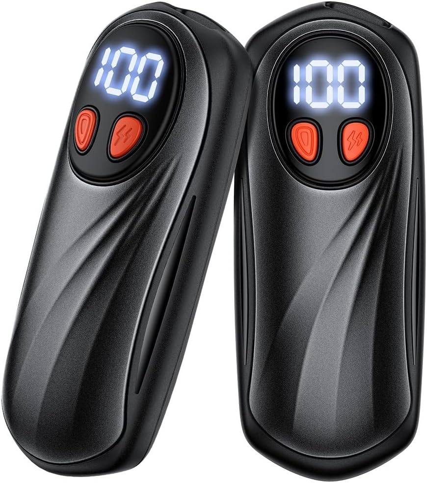 Hand Warmers Rechargeable 2 Pack, 6000mAh Electric Hand Warmers, 5-Level Heating with Battery Display